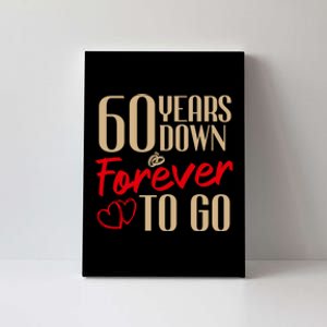 60th Wedding Anniversary Couples Married 60 Years Funny Canvas