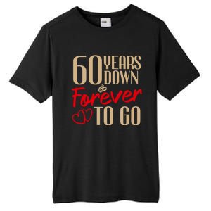 60th Wedding Anniversary Couples Married 60 Years Funny Tall Fusion ChromaSoft Performance T-Shirt