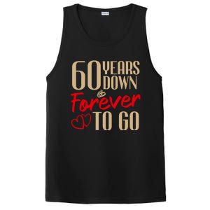 60th Wedding Anniversary Couples Married 60 Years Funny PosiCharge Competitor Tank