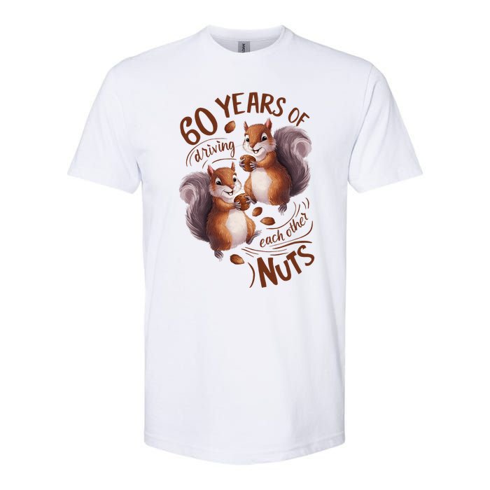 60th Wedding Anniversary Driving Each Other Nuts 60 Years Softstyle CVC T-Shirt