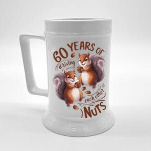 60th Wedding Anniversary Driving Each Other Nuts 60 Years Beer Stein