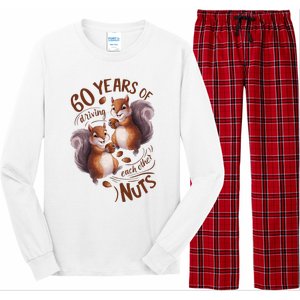 60th Wedding Anniversary Driving Each Other Nuts 60 Years Long Sleeve Pajama Set