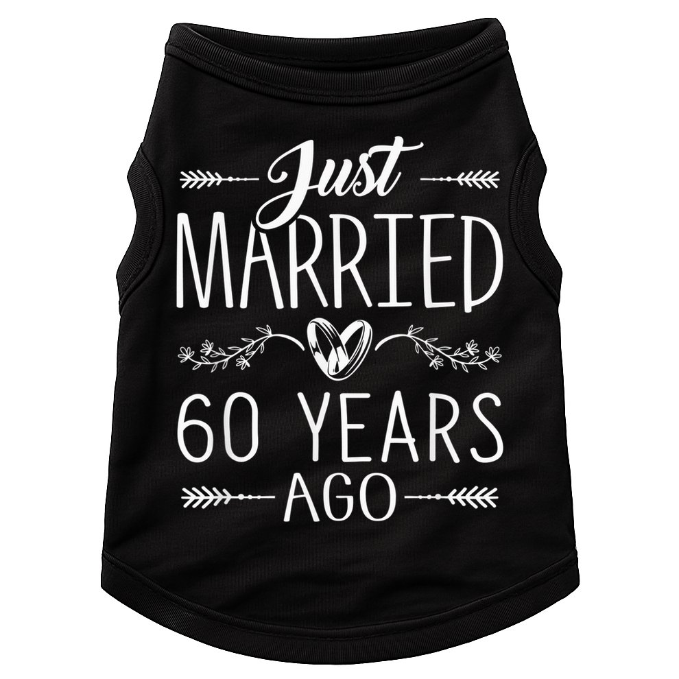 60th Wedding Anniversary - 60 Years Marriage Matching Doggie Tank