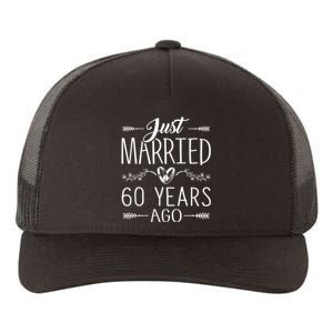 60th Wedding Anniversary - 60 Years Marriage Matching Yupoong Adult 5-Panel Trucker Hat