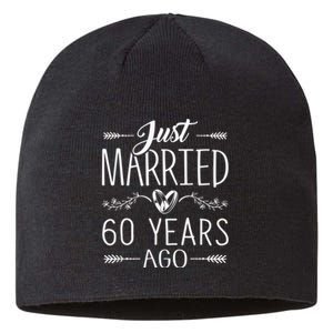 60th Wedding Anniversary - 60 Years Marriage Matching Sustainable Beanie