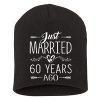 60th Wedding Anniversary - 60 Years Marriage Matching Short Acrylic Beanie