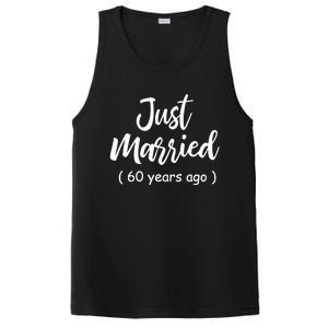 60th Wedding Anniversary Just Married 60 Years Ago PosiCharge Competitor Tank