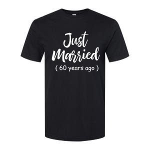 60th Wedding Anniversary Just Married 60 Years Ago Softstyle CVC T-Shirt