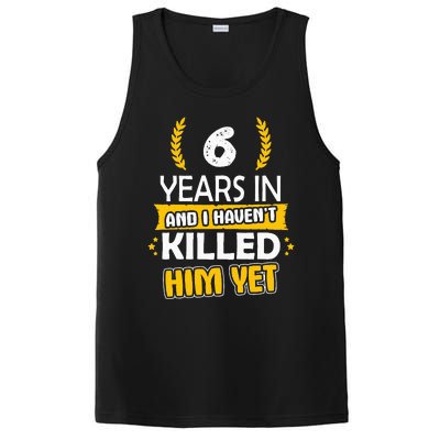 6 Years Anniversary 6th Year Anniversary Gift Idea For Her PosiCharge Competitor Tank