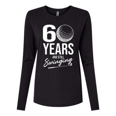 60 Years And Still Swinging Funny 60th Birthday Womens Cotton Relaxed Long Sleeve T-Shirt