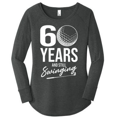 60 Years And Still Swinging Funny 60th Birthday Women's Perfect Tri Tunic Long Sleeve Shirt