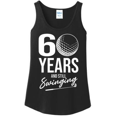 60 Years And Still Swinging Funny 60th Birthday Ladies Essential Tank