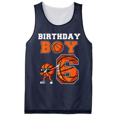 6 Year Basketball Birthday Boy 6th Birthday Party Basketball Mesh Reversible Basketball Jersey Tank