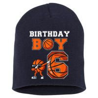 6 Year Basketball Birthday Boy 6th Birthday Party Basketball Short Acrylic Beanie