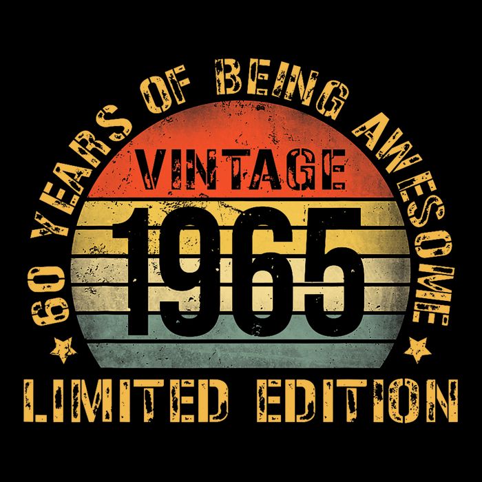 60 Year Birthday Decorations Gag 60yr 1965 60th Birthday Impact Tech Backpack