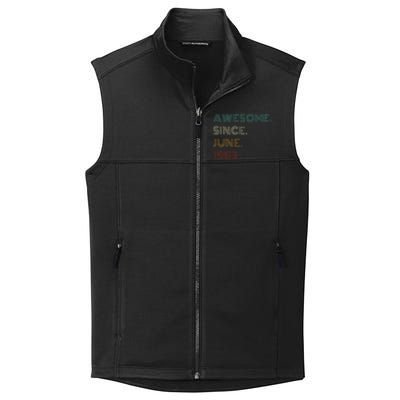 60 Years Old Awesome Since June 1963 60th Birthday Collective Smooth Fleece Vest