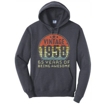 65 Year Old Birthday Vintage 1958 65th Birthday Tall Hoodie