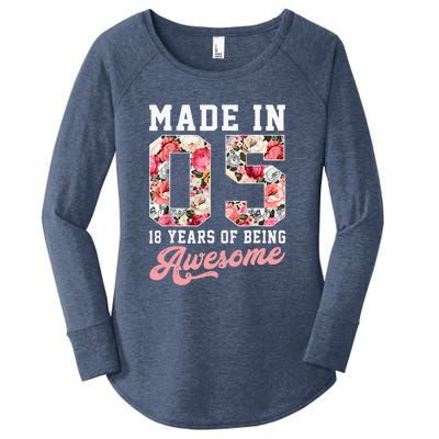 60 Year Old Legends Made In April 1963 60th Birthday Women's Perfect Tri Tunic Long Sleeve Shirt