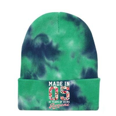 60 Year Old Legends Made In April 1963 60th Birthday Tie Dye 12in Knit Beanie