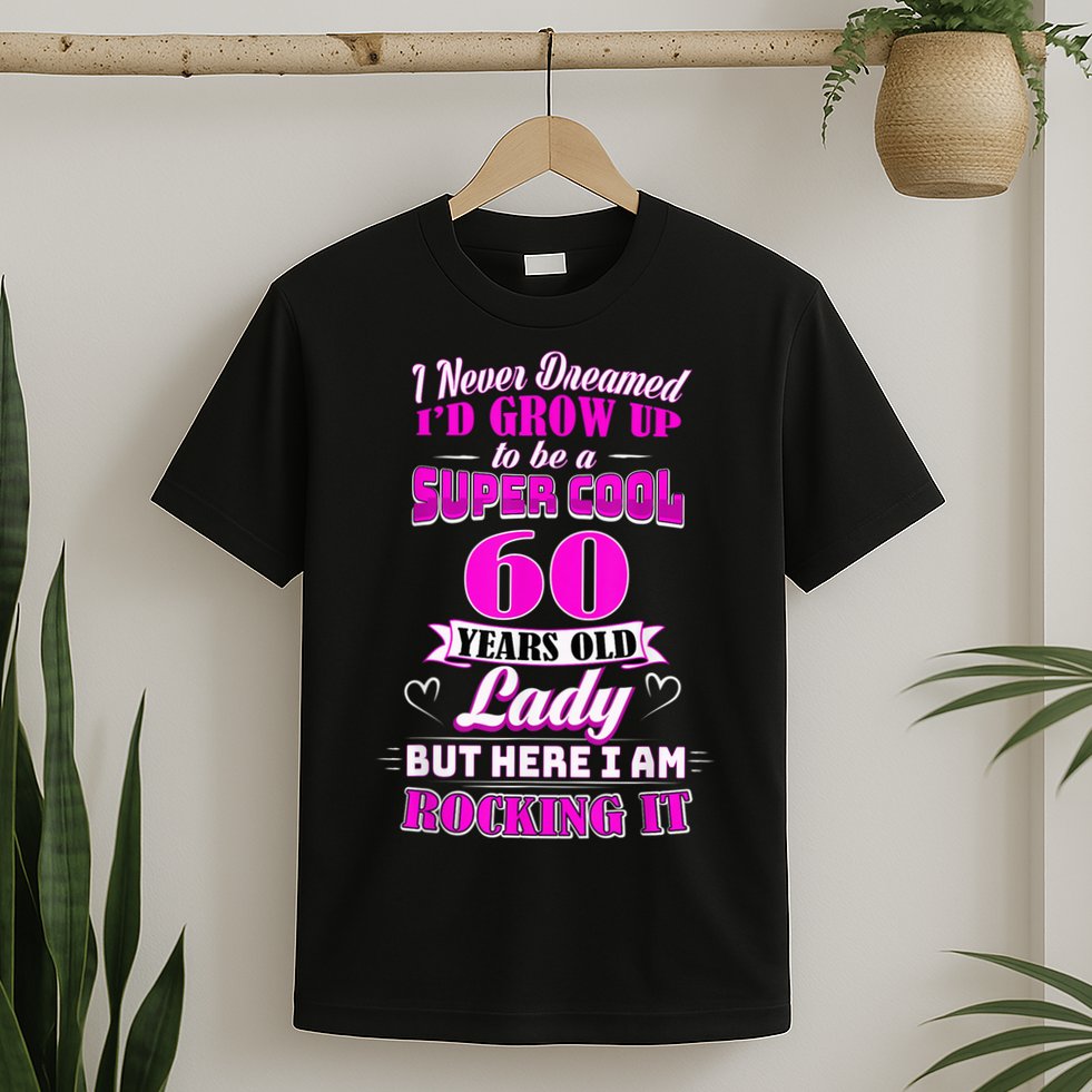 60 Year Old Lady Funny 60th Birthday Rockin' Since T-Shirt