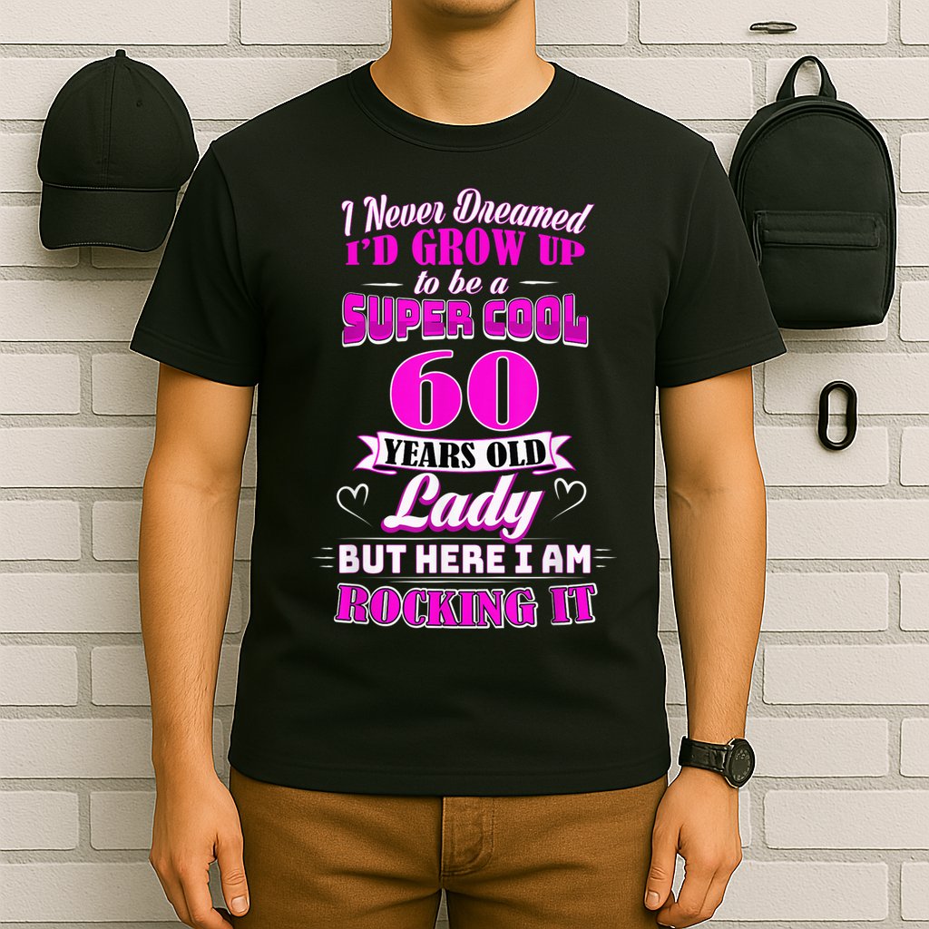 60 Year Old Lady Funny 60th Birthday Rockin' Since T-Shirt