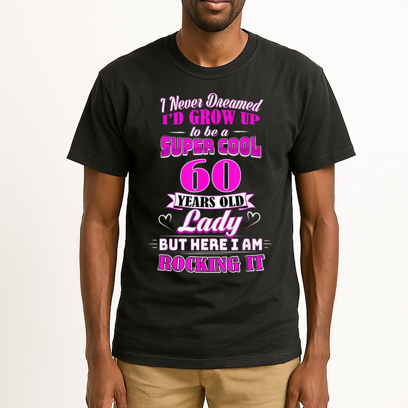 60 Year Old Lady Funny 60th Birthday Rockin' Since Tall T-Shirt