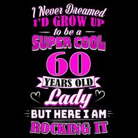 60 Year Old Lady Funny 60th Birthday Rockin' Since Premium T-Shirt