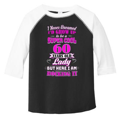 60 Year Old Lady Funny 60th Birthday Rockin' Since Toddler Fine Jersey T-Shirt