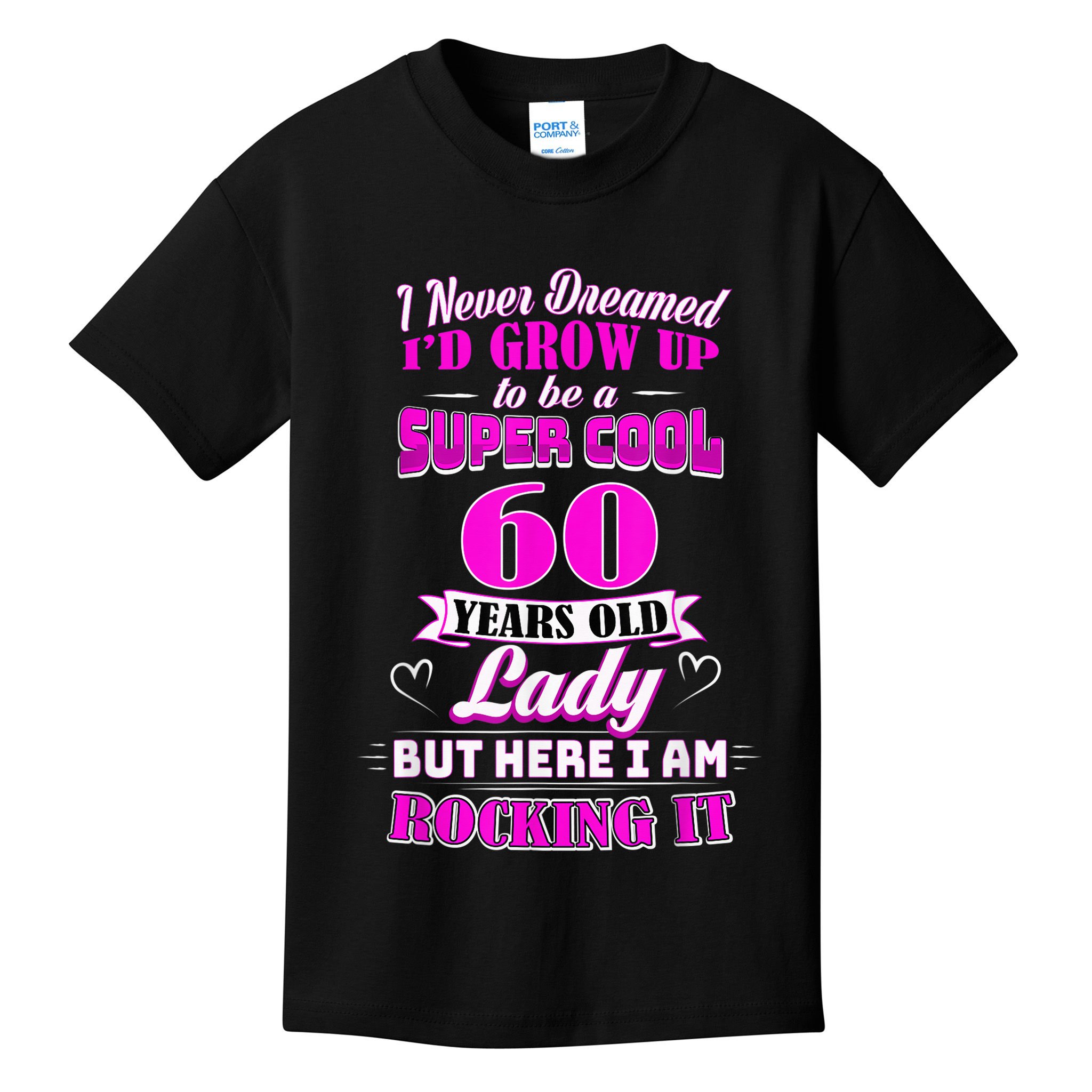60 Year Old Lady Funny 60th Birthday Rockin' Since Kids T-Shirt