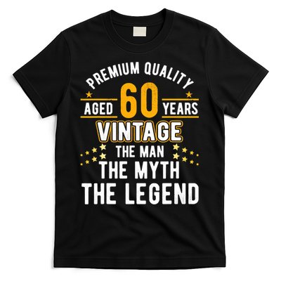 60 Years Old The Man Myth Legend Vintage 60th Birthday T-Shirt