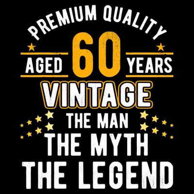 60 Years Old The Man Myth Legend Vintage 60th Birthday T-Shirt