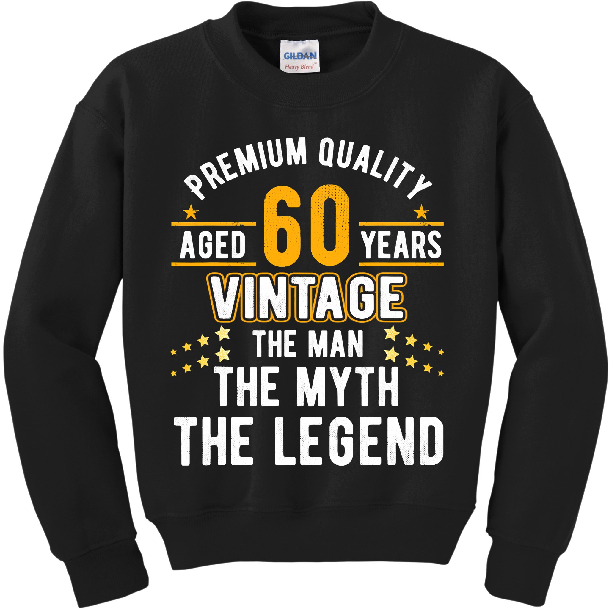 60 Years Old The Man Myth Legend Vintage 60th Birthday Kids Sweatshirt