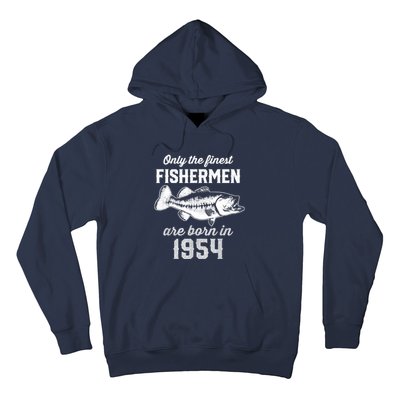 69 Year Old Fisherman: Fishing 1954 69th Birthday Hoodie