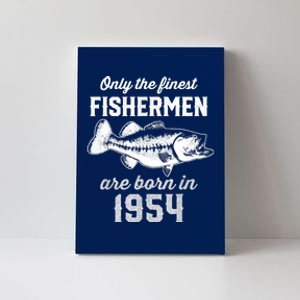 69 Year Old Fisherman: Fishing 1954 69th Birthday Canvas