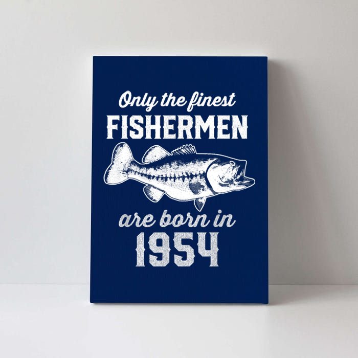 69 Year Old Fisherman: Fishing 1954 69th Birthday Canvas