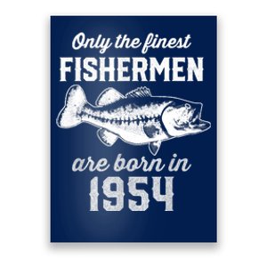 69 Year Old Fisherman: Fishing 1954 69th Birthday Poster