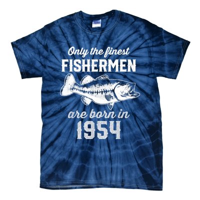 69 Year Old Fisherman: Fishing 1954 69th Birthday Tie-Dye T-Shirt