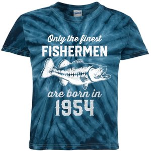 69 Year Old Fisherman: Fishing 1954 69th Birthday Kids Tie-Dye T-Shirt