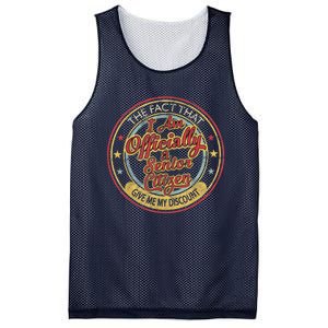 65 Year Old Gifts Officially A Senior Citizen 65th Birthday Mesh Reversible Basketball Jersey Tank