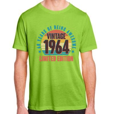 60 Years Of Being Awesome 1964 Limited Edition Vintage Retro Adult ChromaSoft Performance T-Shirt