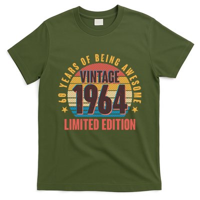 60 Years Of Being Awesome 1964 Limited Edition Vintage Retro T-Shirt