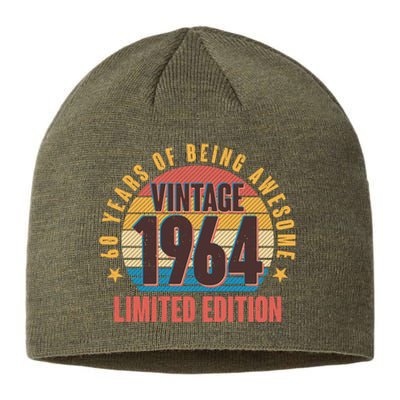 60 Years Of Being Awesome 1964 Limited Edition Vintage Retro Sustainable Beanie