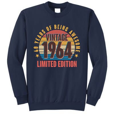 60 Years Of Being Awesome 1964 Limited Edition Vintage Retro Sweatshirt