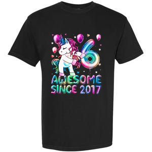 6 Years Old Unicorn Flossing 6th Birthday Girl Unicorn Party Garment-Dyed Heavyweight T-Shirt