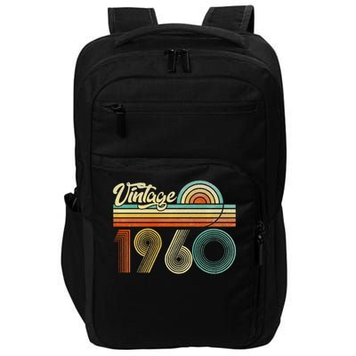 65 Years Old Gifts Vintage Born In 1960 65th Birthday Retro Gift Impact Tech Backpack