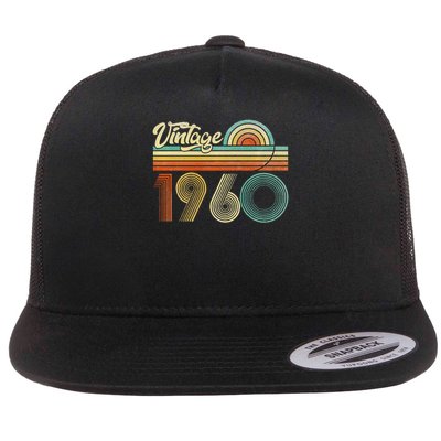 65 Years Old Gifts Vintage Born In 1960 65th Birthday Retro Gift Flatbill Hat
