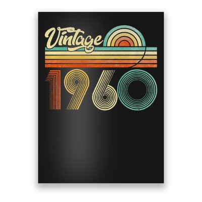 65 Years Old Gifts Vintage Born In 1960 65th Birthday Retro Gift Poster