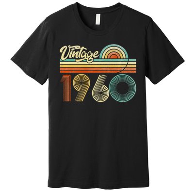 65 Years Old Gifts Vintage Born In 1960 65th Birthday Retro Gift Premium T-Shirt