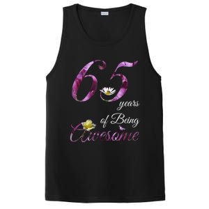 65 Year Old Shirt Awesome Floral 1958 65th Birthday Present Gift PosiCharge Competitor Tank