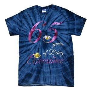 65 Year Old Shirt Awesome Floral 1958 65th Birthday Present Gift Tie-Dye T-Shirt